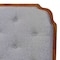 Baxton Studio Shanti Classic and Traditional Grey Fabric and Walnut Brown Finished Wood King Size Headboard 237-12645-ZORO - alternate 4
